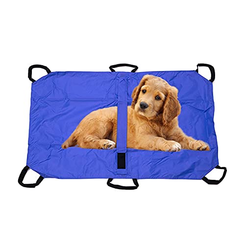 Haustier Tiertrage Trage, Faltbare Transport Notfalltrage mit Sicherheitsgurt, Haustier Hund Anti-bite Stretcher Tragfähigkeit 60 kg, Nylon Material von Duoruameng