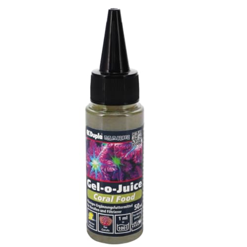 Dupla Marin Gel-o-Juice Coral Food, 50 ml - flüssiges Ergänzungsfuttermittel für Korallen und niedere Tiere von Dupla Marin