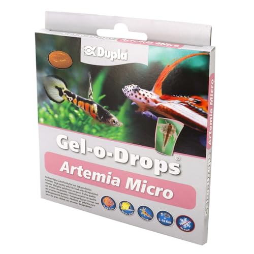 Dupla Zierfischfutter Gel-o-Drops Artemia Micro - 12x 2 g - mit dekapsulierten Artemien zur Fütterung auch Kleinster Fische von Dupla