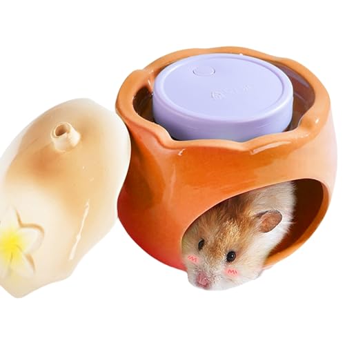 Duqulle Hamsterhaus Bett,Keramik Kühl Nest Für Hamster - Fruchtform Kühlnest Für Lemminge Igel Eichhörnchen Duqulle Hamsterhaus Bett,Keramik Kühl Nest Für Hamster - Fruchtform Kühlnest Für Lemminge Igel Eichhörnchen von Duqulle