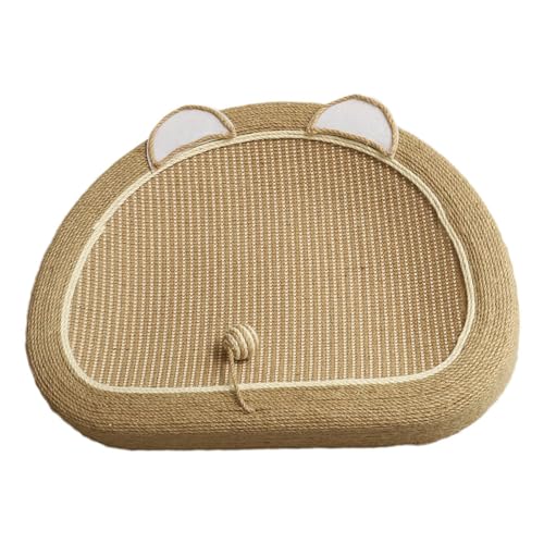 Duroecsain Cat Lounger Scratcher, Scratch Lounge Katzenbett - Niedliche Sisal-Katzen-Kratzbox in Mäuseform mit Ballspielzeug | Katzenkratzbrett, Trainingsspielzeug, Katzenzubehör, Katzenbett für von Duroecsain