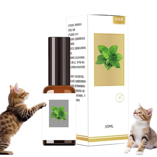 Duroecsain Catnip Spray für Katzen, Katze anziehen Spray - 30 ml sichere flüssige Katzenminze Joy Cat Spray | Haustiervorräte, Zubehör anziehen, lang anhaltende hohe Potenzstressabbau für von Duroecsain