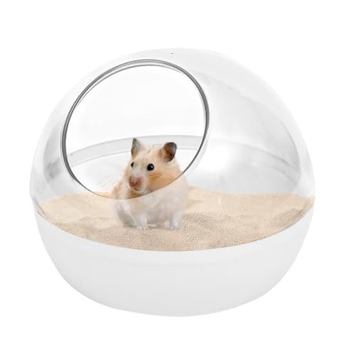 Duroecsain Hamster-Badezimmer, Sandbadbox für Hamster – Katzentoilette für Rennmäuse, Badezimmer für Hamster, Sandbadbehälter, Toilette für Hamster und Badewanne von Duroecsain
