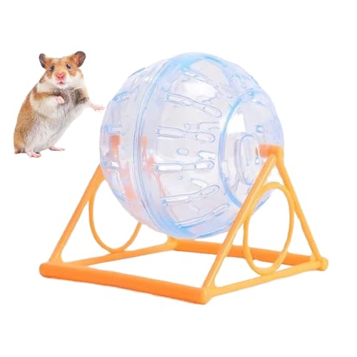 Duroecsain Hamster Running Wheel, Hamster Übungskugel | Klarer Hamster -Übungsball | Lustiges Chinchilla -Spielzeug, kleine Haustiere Accessoires für die Erhöhung der Aktivität, das Spielen, von Duroecsain