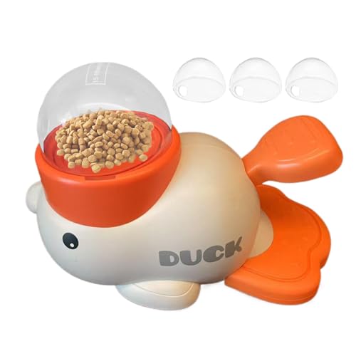 Duroecsain Hund Slow Feeder, Hund behandeln Puzzle - Hundefutterspender Puzzle langsamer Feeder - Gelbe Enten -Haustiervorräte, Welpenanreicherungsausbildung interaktiver Spielzeug, reduziert von Duroecsain