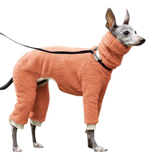 Duroecsain Hundepullover für den Winter | Winterjacke für Hunde – elastischer Rollkragen mit 4 Beinen, vollständig bedeckt, einfarbig, für kleine, mittelgroße und große Hunde von Duroecsain