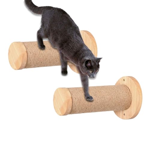 Duroecsain Katzenkletterwand, Katzenkletterregale | Kratzer nach Leiter Holzstall und sicher 2X,Wand montierte Haustiermöbel Vorräte Innenkätzchen Wandregal zum Klettern Duroecsain Katzenkletterwand, Katzenkletterregale | Kratzer nach Leiter Holzstall und sicher 2X,Wand montierte Haustiermöbel Vorräte Innenkätzchen Wandregal zum Klettern von Duroecsain