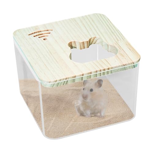 Duroecsain Sandwanne für Hamster, Hamsterbad – Katzentoilette für Rennmäuse, Hamster-Badewanne, Sandbadbehälter, Hamstertoilette und Staubwanne von Duroecsain