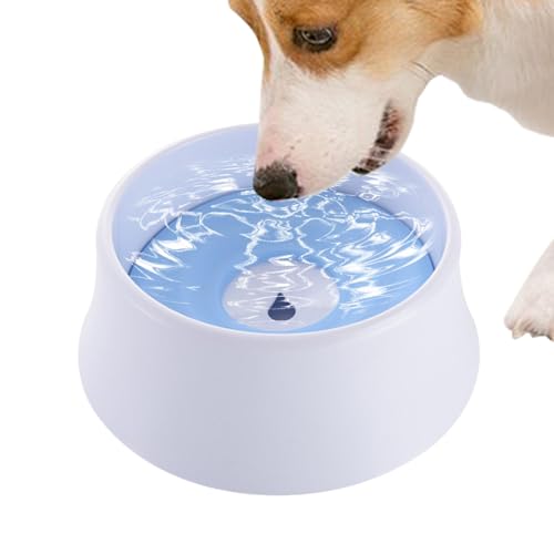 Duroecsain Spritzfreier Hundenapf, Wasserspender für Haustiere, langsames Wasser für Katzen, spritzfreier Hundenapf für langsames Trinken von Duroecsain