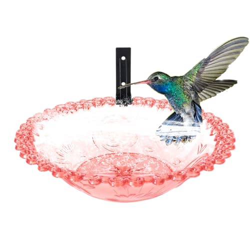 Duroecsain Vogeltränke für den Außenbereich, Vogeltränke – 9 Zoll Vogeltränke für den Garten, montiert Baum, Flower Animals Feeder, transparenter Becken, wetterfest, für Duroecsain Vogeltränke für den Außenbereich, Vogeltränke – 9 Zoll Vogeltränke für den Garten, montiert Baum, Flower Animals Feeder, transparenter Becken, wetterfest, für von Duroecsain