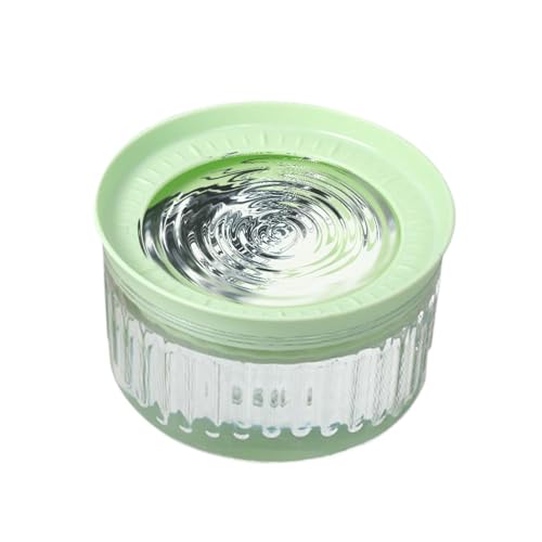 Große Katzenwasserschale, Haustierwasserschale - 1800 ml Spill Proof Water Bowl Spender - Abnehmbarer Wasserer, langsamer Trinkfutterbehälter -PET -Vorräte für Hunde und Katzen von Duroecsain