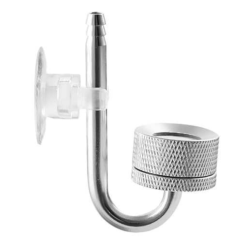 Duronge Aquarium Zerstäuber, CO2 Diffusor Aquarium, Sauerstoff Kohlendioxid Diffusor mit Saugnäpfen und U-Pipe, für alle Arten von Aquarien von Duronge