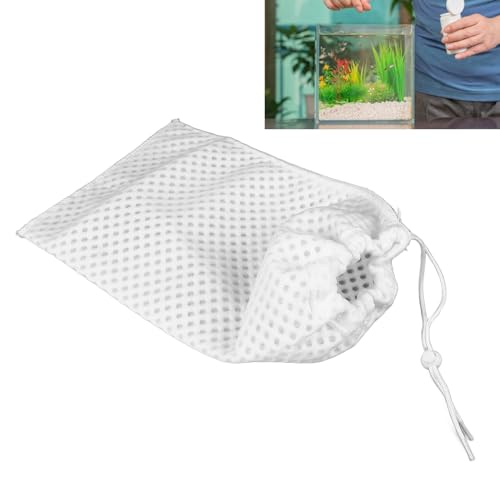 Dussdote Aquarium-Filtermedien, Aquarium-Filtermaterial, Nass-Trocken-Trennung, waschbar, Wiederverwendbare Aquarium-Filtermedien für Süßwasser, Meerwasser (Filter Bag) von Dussdote