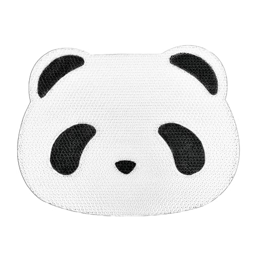 Katzen-Wandkratzer, Panda-Form, wandmontiertes Katzenkratzbrett, Wellpapier-Kratzunterlage, Angstreduzierung, interaktiver Katzenkratzer für Kätzchen von Dussdote