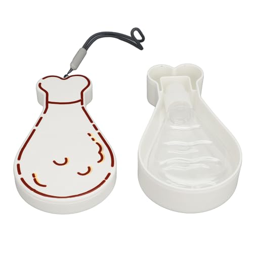 Reise-Wasserflasche für Hunde, 2-in-1-Wasserflasche für Hunde, Hundenapf für Reisen, 200 ml, auslaufsicher, sicher, tragbar, für draußen, für Katzen, Spaziergänge, Essen und (-2110240040811) von Dussdote