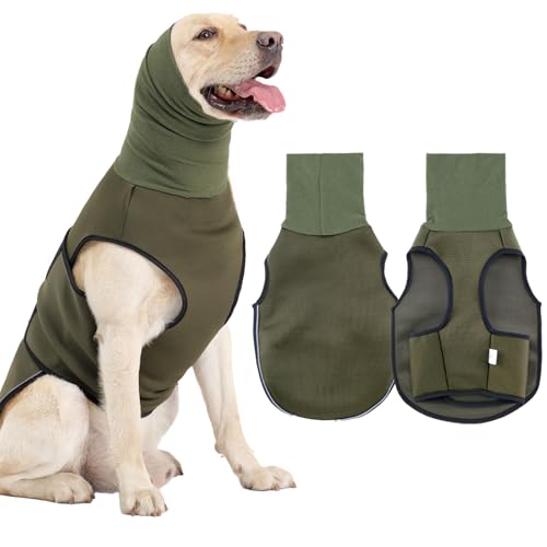 Duuclume Hunde-Angstweste, reflektierend, beruhigende Hundeweste für kleine, mittelgroße und große Hunde, verstellbar, weich, bequem, Angstweste, Wickeljacke für Gewitter, Feuerwerk und von Duuclume