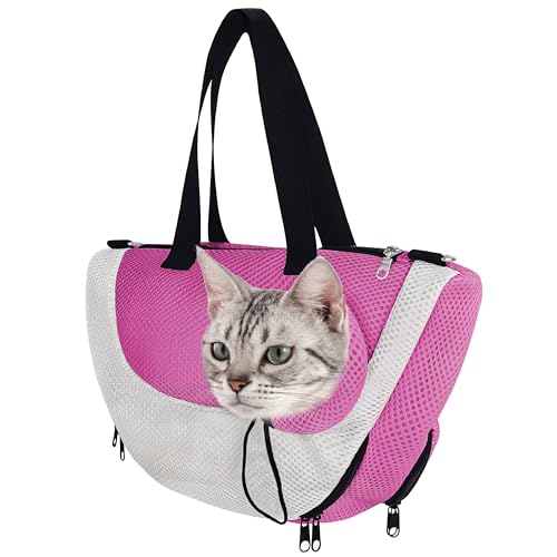 Duuclume Katzennetz-Badetasche/Katzenpflegetasche, Katzentragetasche und Dusche, 2-in-1, weiche Katzen-Rückhaltetasche mit verstellbarem Geschirr-Aufbewahrungstasche, geeignet für 2,3–5 kg Katzen, von Duuclume