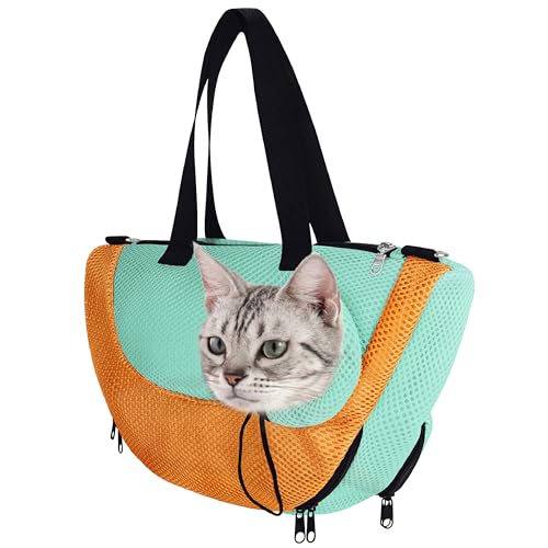 Duuclume Katzennetz-Badetasche/Katzenpflegetasche, Katzentragetasche und Dusche, 2-in-1, weiche Katzenrückhaltetasche mit verstellbarem Geschirr-Aufbewahrungstasche, geeignet für 2,3–5 kg Katzen, von Duuclume