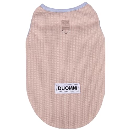 Duuclume Katzenpullover, Hundepullover, weicher, bequemer Strick, verdickt, warme Haustierkleidung mit kontrastierenden Farbdesigns für Dackel, Chihuahua, kleine Hunde, Welpen, Kätzchen (Rosa, XL) von Duuclume