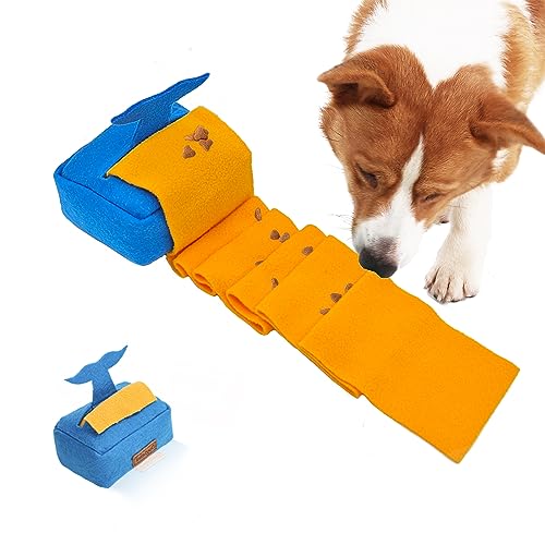 Duuclume Taschentuchbox für Hunde, Schnüffelplüsch-Spielzeug, langlebig, Leckerli-Spender, langsames Füttern für alle Rassen, Gedankenstimulierendes Puzzle-Training – gegen Langeweile und Stress von Duuclume