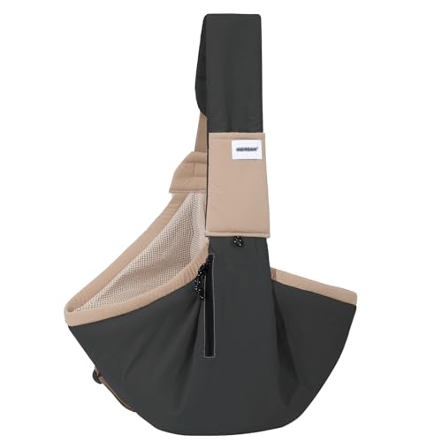 Duuclume Tragetasche für kleine Hunde, weiche Seite, freihändige Katzentragetasche mit festem Klebeband und Seitentasche, Crossbody-Tragetasche für Welpen, Katzen bis zu 8,8 kg, Grau Duuclume Tragetasche für kleine Hunde, weiche Seite, freihändige Katzentragetasche mit festem Klebeband und Seitentasche, Crossbody-Tragetasche für Welpen, Katzen bis zu 8,8 kg, Grau von Duuclume