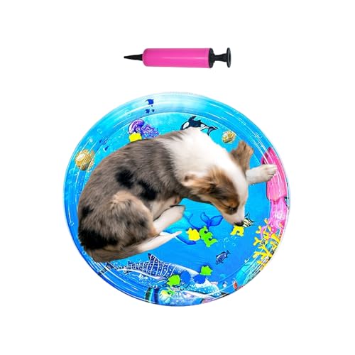 Duvcoywae Katzen Wasserspielmatte,Haustier Wasser Spielmatte Katzenspielzeug - Erfrischende Tierkühlmatte Mit Pumpe Für Heiße Alle Größen Duvcoywae Katzen Wasserspielmatte,Haustier Wasser Spielmatte Katzenspielzeug - Erfrischende Tierkühlmatte Mit Pumpe Für Heiße Alle Größen von Duvcoywae