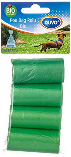 Duvo+ 311336 Poo Bags Bio Auf Rolle, 4 X 20 Stück, grün von Duvo+