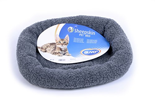 Duvo+ 711/112 Sheepskin Bed Oval, grau von Duvoplus