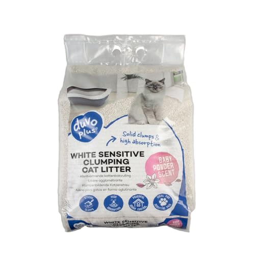 Duvo+ Katzenstreu White Sensitive Babypuder 12KG von Duvo+