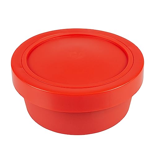 duvoplus 2-in-1 Reiseschüssel, 450/620 ml, Durchmesser 13/14 cm, Rot von Duvoplus