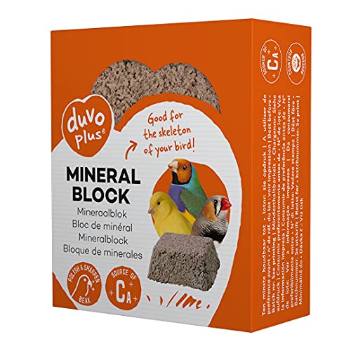 80 g Mineralblock für Käfig- und Volierenvögel, Wellensittiche, Finken, Kanarienvögel von Duvoplus