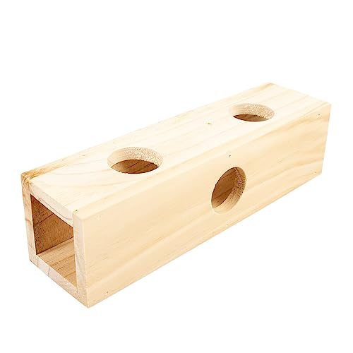 Duvoplus Tunnel aus Holz, 24,5 x 6,5 x 6,5 cm, Farbe Holz von Duvoplus