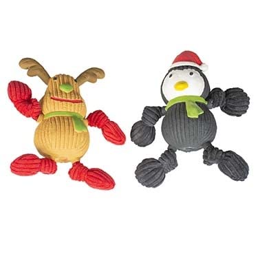 Duvoplus Xmas Latex Rentier und Pinguin 8 x 17 x 20 cm von Duvoplus