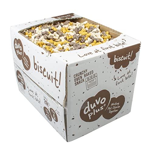 duvoplus, Cookie! Welpenknochen 1,3 kg, Tierfutter, Mini-Knusperknochen für Welpen, köstlicher Vanilleduft, ideal als Snack oder Belohnung für Hunde, maximal 20% des Tagesmenüs von Duvoplus