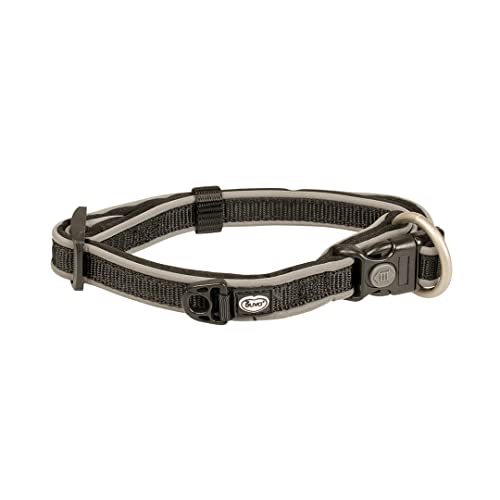 duvoplus, Ga me Explorer West, bequemes und modernes Halsband, Nylon, robust und wasserdicht, 20 – 35 cm/15 mm, Schwarz, für Hunde, wasserdicht, langlebige Qualität von Duvoplus