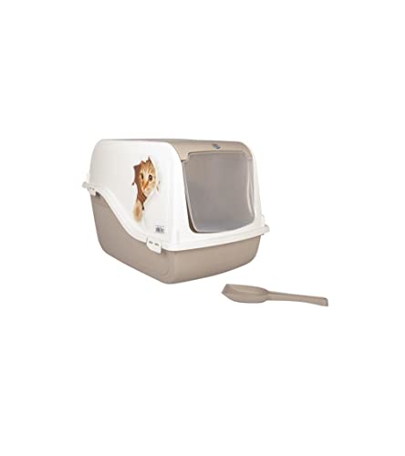 duvoplus, Katzentoilette Ariel Cat Surprise 57 x 39 x 38 cm, Mocaccino, für Hygiene, Mocaccino, Katze von Duvoplus