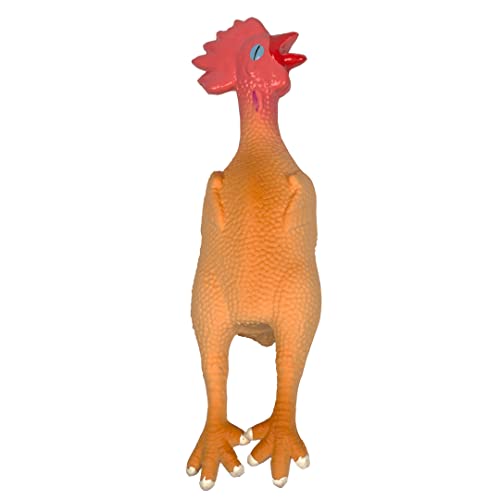 duvoplus, Latex Quietschendes Huhn, 26 cm, Mehrfarbig, Spielzeug von Duvoplus