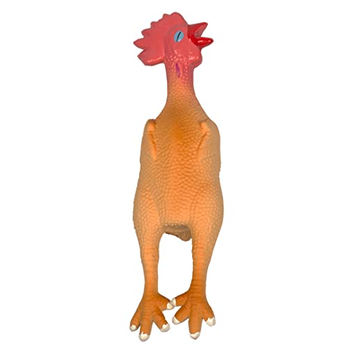 Duvoplus, Latex, Squeaky, Huhn, 15 cm, Mehrfarbig, Spielzeug für Hunde von Duvoplus