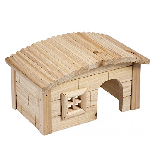 duvoplus, Lodge aus Holz, Nagetiere, 20,5 x 13 x 12 cm, Nagetiere von Duvoplus