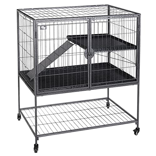 duvoplus, Loft Benny für Frettchen und Ratten, Habitat, 91,5 x 61,5 x 104 cm, Schwarz, Nagetiere, Schwarz von Duvoplus