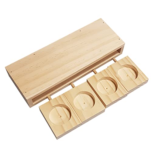 duvoplus, Sniffle'n Snack Puzzle aus Holz, Ben, 22 x 8 x 3,6 cm, Spiel- und Leckerli-Puzzle aus hochwertigem Holz, stimuliert den natürlichen Nager-Instinkt für Kaninchen und Nagetiere von Duvoplus