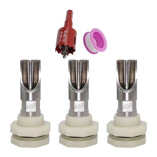 5 Stück Edelstahl Automatische Schweine-Nippelbewässerung Set mit Messing-Anschlüssen für effiziente Viehhydratation 5 Stück Edelstahl Automatische Schweine-Nippelbewässerung Set mit Messing-Anschlüssen für effiziente Viehhydratation von Duyeuau
