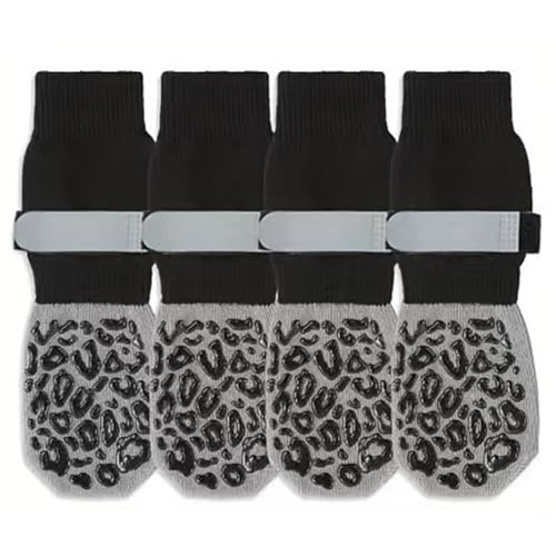 Duyeuau Verstellbare rutschfeste Hundesocken aus Baumwolle, für aktive Welpen, verhindert Verletzungen, große Anti-Rutsch-Socken Duyeuau Verstellbare rutschfeste Hundesocken aus Baumwolle, für aktive Welpen, verhindert Verletzungen, große Anti-Rutsch-Socken von Duyeuau