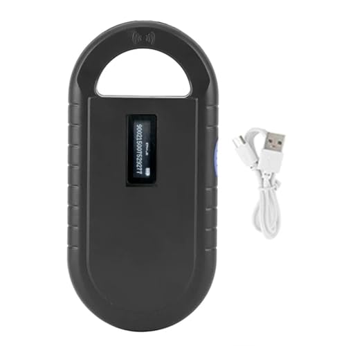 Dwqnvf USB-RFID-Handheld-Minichip-Haustierscanner für Tiere -B ISO11784/5 Tier-Haustier-ID-Lesechip für Hund, Katze, von Dwqnvf