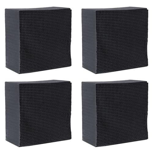 Dxoniislh 4X Aktiv Kohle Wasser Filter Eco Aquarium Wasser Filter Quadrat Bienenwabe Ultra Stark Filtration & Absorption Filter A von Dxoniislh