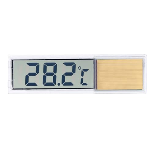 Dxoniislh Aquariumthermometer, Elektronisch, LCD, Digital, Temperaturmessung, Thermometer, Aquarium-Zubehör, Gold von Dxoniislh