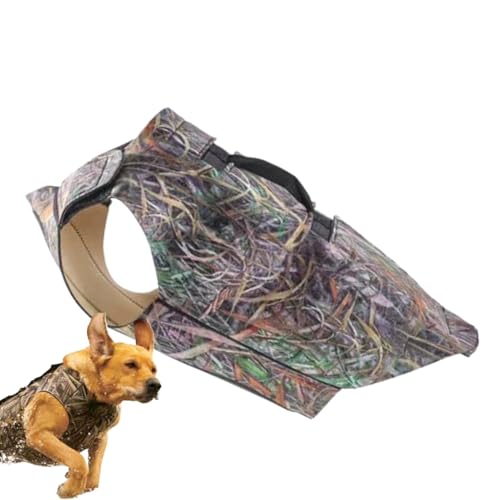 Camouflage Vest for Dogs, Dog Clothing Hunting Vest, Adjustable Dog Training Vest, Dog Safety Vest for Small to Large Dogs, Durable Camouflage Dog Vest for Outdoor Activities von Dybnuhoc