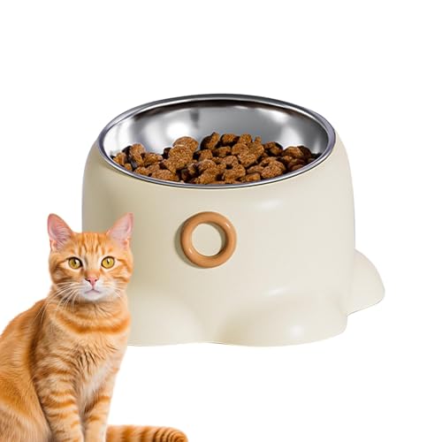 Cat Bowl Raised, Raised Pet Cat Water Bowl, Indoor Outdoor Pet Bowl Holder, Removable Cat Bowl, Ergonomic Cat Feeder, Non Tipping Cat Bowl, Sturdy Cat Feeding Station von Dybnuhoc