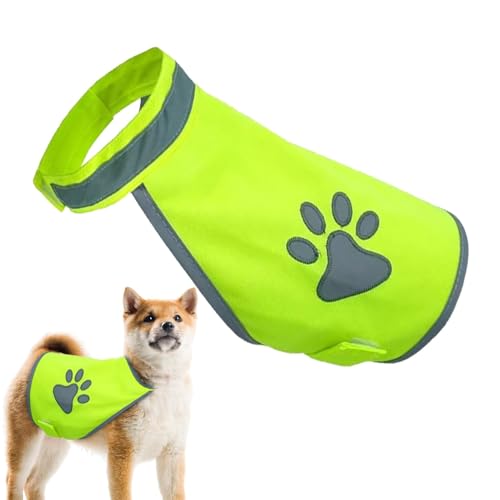 Dog Vest Clothing, Reflective Pet Vest, Fluorescent Dog Gear, Night Dog Safety Vest, High Visibility Pet Vest, Reflective Dog Clothing, Lightweight Dog Vest, Dog Outdoor Vest for Safe Dog von Dybnuhoc