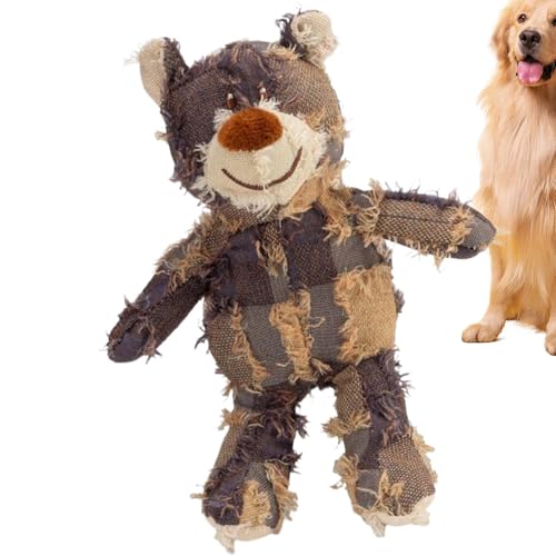 Dybnuhoc Bear Dog Toy - Interactive Bite-Resistant Sound Cute Bear Shape Dog Toys for Large Dogs | Dog Toys Puppy Toys, Small Dog Toy Squeaky Dog Toys for Small Medium Large Breeds von Dybnuhoc